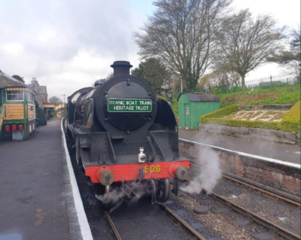 Titanic train at Watercress line in Hampshire.